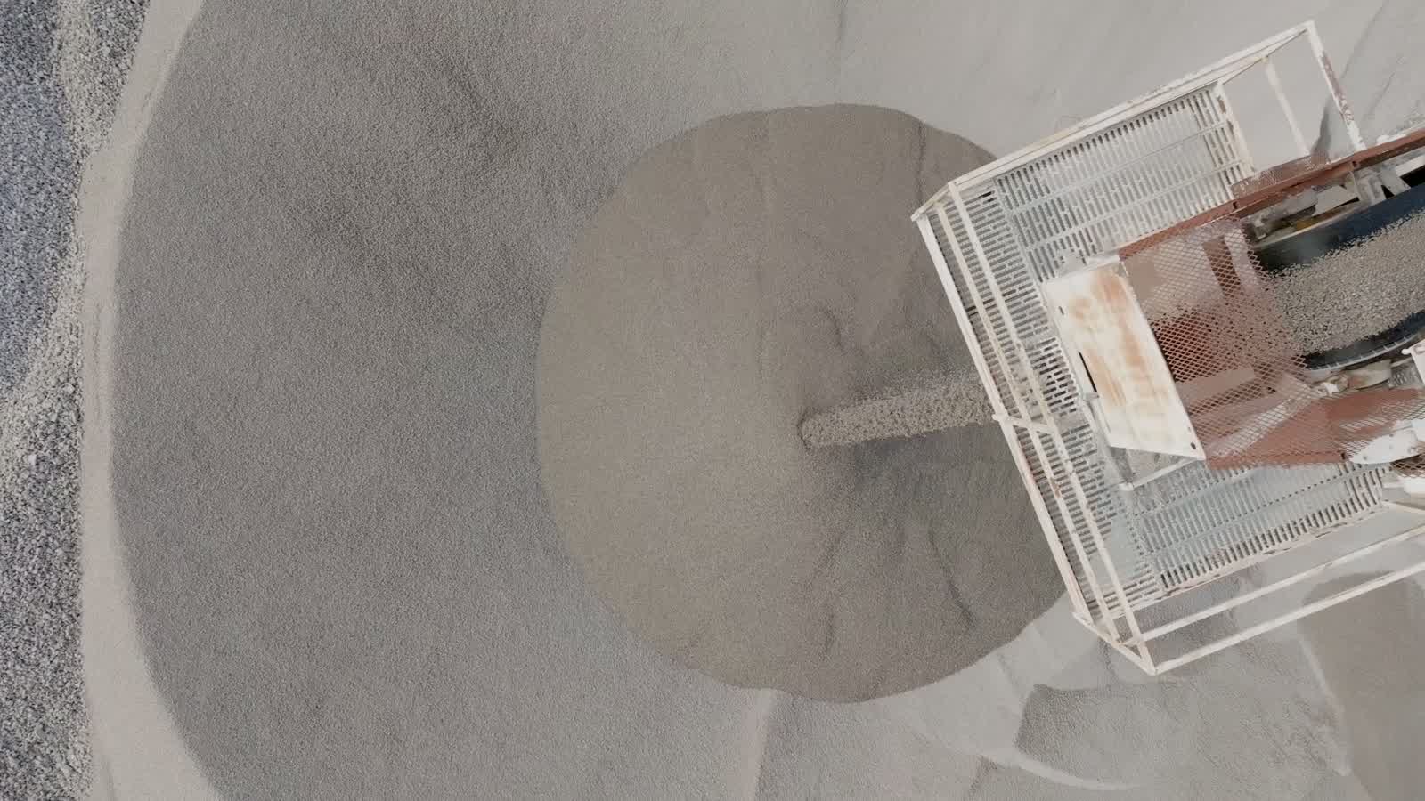 Criblage et préparation de sable avant livraison